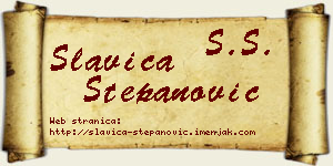 Slavica Stepanović vizit kartica